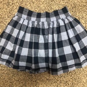 Abercrombie blue plaid mini skirt<3
